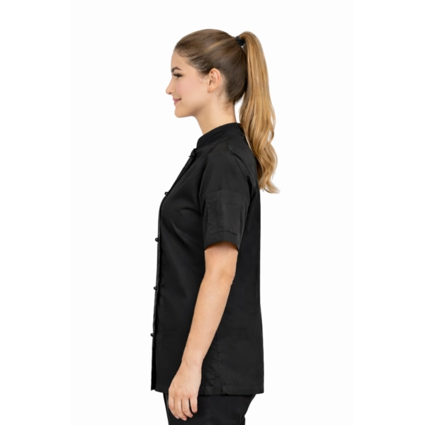 Bluza kucharska damska czarna krótki rękaw  roz.L
